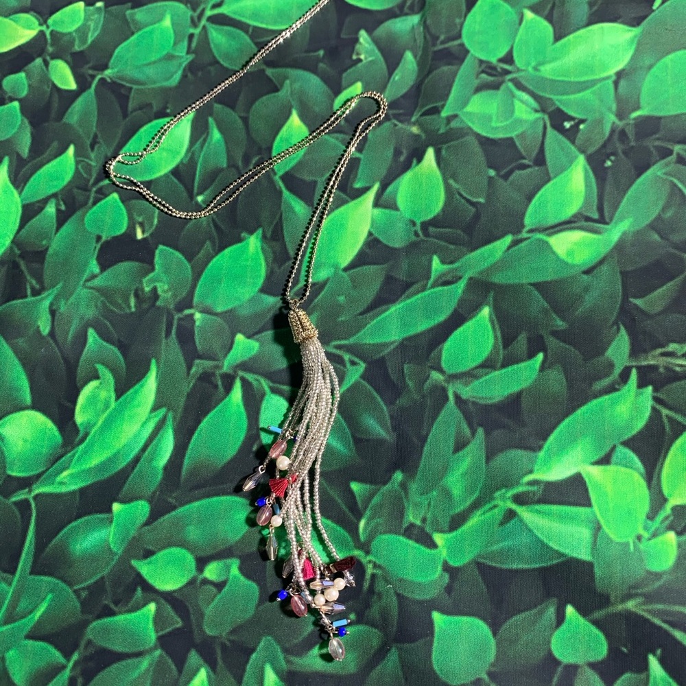 Gold & Multi Color Pendant Necklace